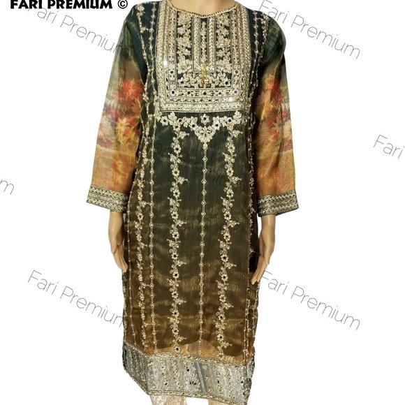 XL NEW Pakistani Tawakkal Fancy Embroidered Masuri Banarsi Shalwar Kameez XL/47 - Picture 13 of 16